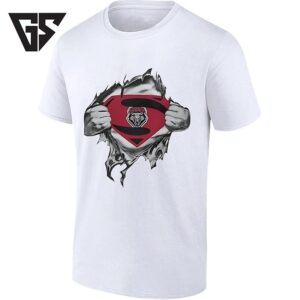 Lobos Superman Chest Logo Wolf Mascot T-Shirt