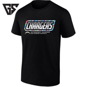 Los Angeles Chargers Intercept Cancer Football T-Shirt