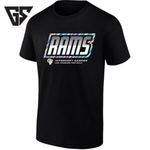 Los Angeles Rams Intercept Cancer Football T-Shirt