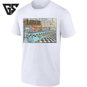 Lucero Fall Tour 2026 Diner Indie Rock Showdeer Art T-Shirt