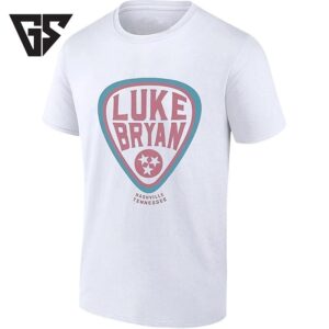 Luke Bryan Nashville Tennessee Guitar Pick Logo T-Shirt