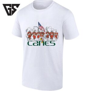 Miami Hurricanes Canes Mascot And Players T-Shirt