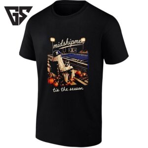 Midshipmen Navy Football ’tis The Season Ghost T-Shirt