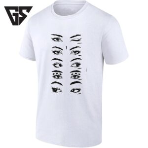 Minimalist Eyelash And Eye Expression Line Art T-Shirt