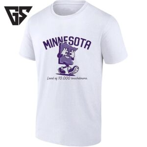 Minnesota Land Of 10000 Touchdowns Football Mascot T-Shirt