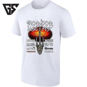 Mordor Music Fest Featuring The Rolling Goblins And Sauron Maiden T-Shirt