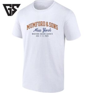 Mumford Sons New York Madison Square Garden Aug 11 13 2026 T-Shirt
