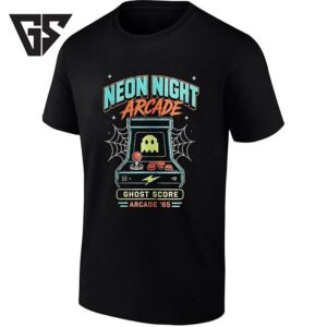 Neon Night Arcade Ghost Score Arcade ’85 T-Shirt