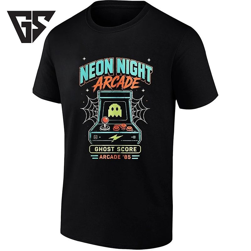 Neon Night Arcade Ghost Score Arcade ’85 T-Shirt Neon Night Arcade Ghost Score Arcade ’85 T-Shirt