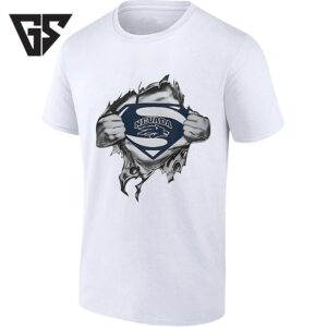 Nevada Wolf Pack Superman Logo College Sports T-Shirt