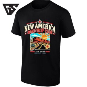 New America Road Trip Club Est 2026 Rebrand Tour T-Shirt