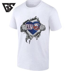 New York Islanders Heart Logo NHL Hockey T-Shirt