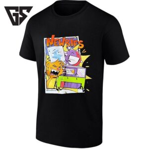 Newbies Raidingsalmon Cartoon Characters T-Shirt