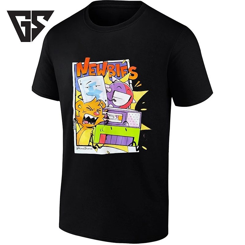Newbies Raidingsalmon Cartoon Characters T-Shirt Newbies Raidingsalmon Cartoon Characters T-Shirt