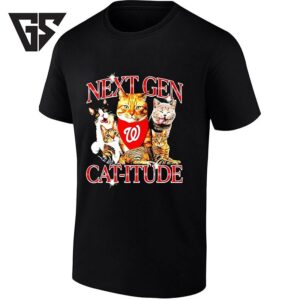 Next Gen Cat-Itude Washington Nationals Cats T-Shirt