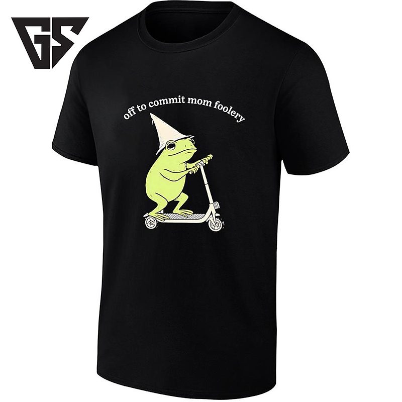 Off To Commit Mom Foolery Frog On Scooter T-Shirt Off To Commit Mom Foolery Frog On Scooter T-Shirt