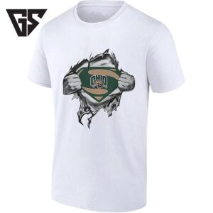 Ohio Bobcats Superman Chest Reveal NCAA T-Shirt