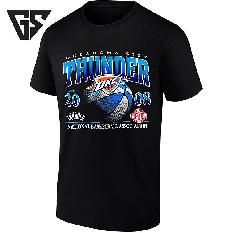 Oklahoma City Thunder Est 2008 NBA Western Conference T-Shirt Oklahoma City Thunder Est 2008 NBA Western Conference T-Shirt