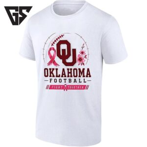 Oklahoma Sooners Football Fight Together Breast Cancer Awareness T-Shirt