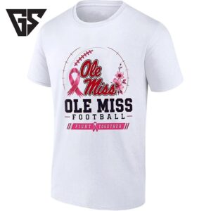Ole Miss Rebel Football Fight Together Breast Cancer Awareness T-Shirt