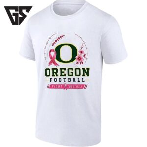 Oregon Ducks Football Fight Together Breast Cancer Awareness T-Shirt