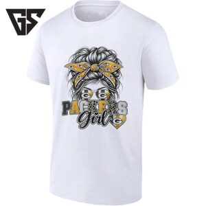 Packers Girl Green Bay Packers Messy Bun T-Shirt