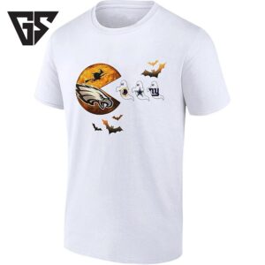Philadelphia Eagles Pac-Man Halloween With Washington Commanders Cowboys And Giants T-Shirt