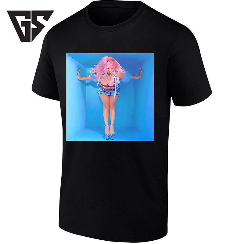 Pink-Haired Woman In A Blue Box Pink Hair T-Shirt Pink-Haired Woman In A Blue Box Pink Hair T-Shirt