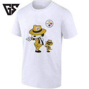 Pittsburgh Steelers X Snoopy And Woodstock Dancing With Pop Rock T-Shirt