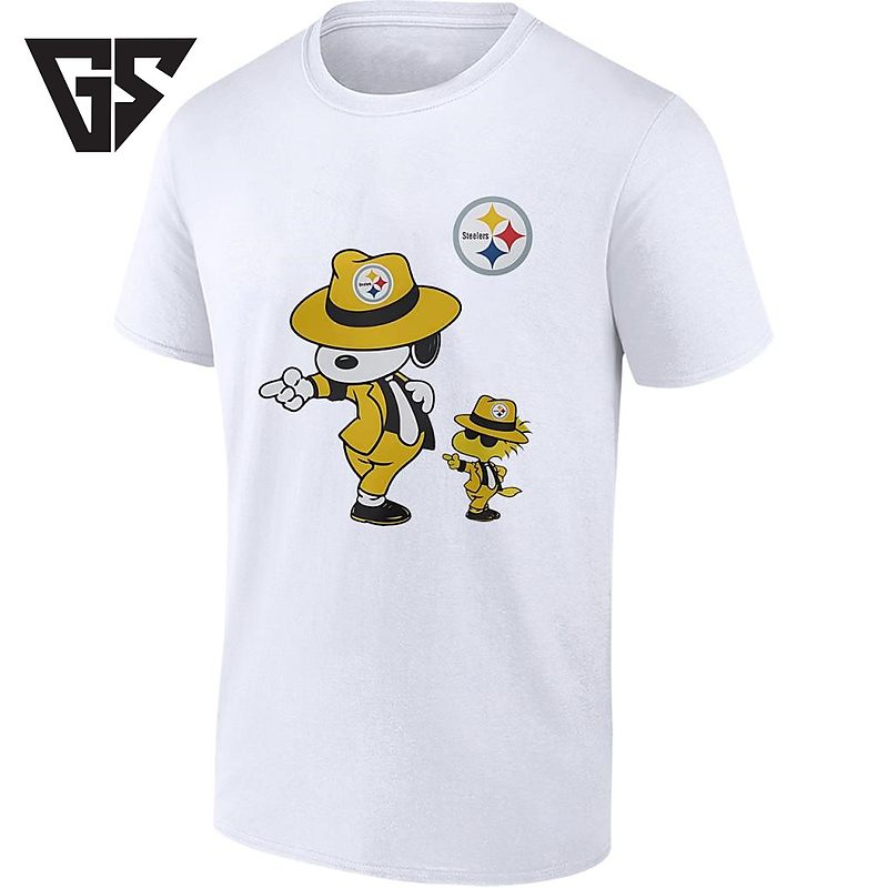 Pittsburgh Steelers X Snoopy And Woodstock Dancing With Pop Rock T-Shirt Pittsburgh Steelers X Snoopy And Woodstock Dancing With Pop Rock T-Shirt