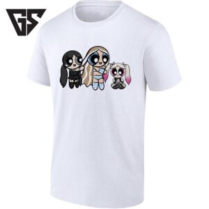 Powerpuff Girls Style Trio Cartoon Nostalgia T-Shirt