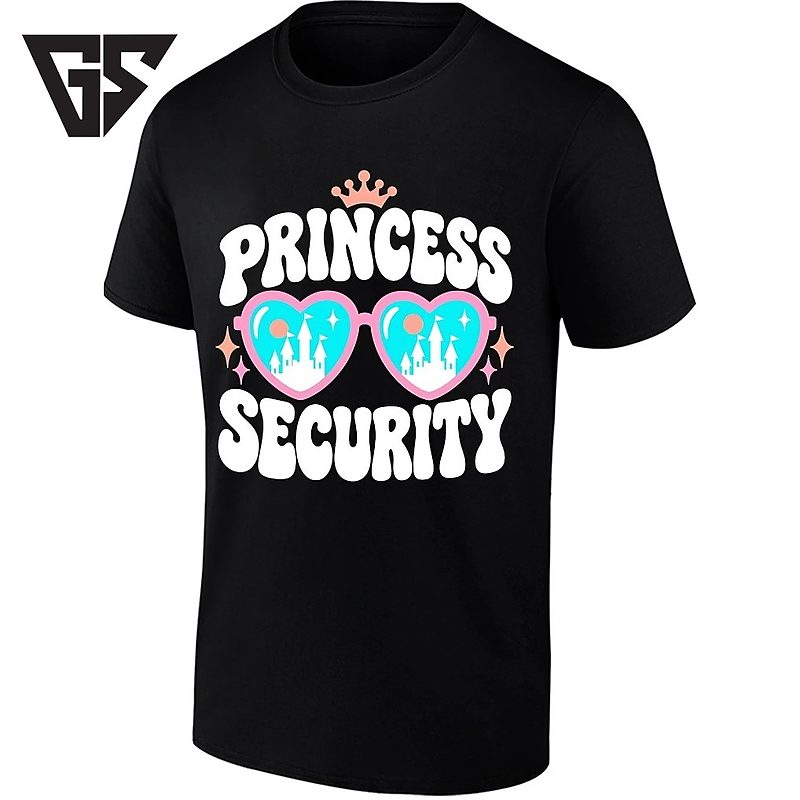 Princess Security With Heart Sunglasses And Castle T-Shirt Princess Security With Heart Sunglasses And Castle T-Shirt