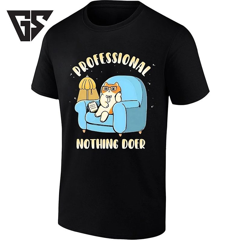 Professional Nothing Doer Cat In Armchair T-Shirt Professional Nothing Doer Cat In Armchair T-Shirt