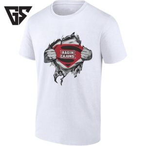 Ragin Cajuns Superman Logo University Of Louisiana T-Shirt