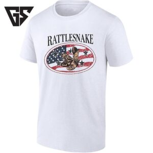 Rattlesnake American Flag Cowboy Boots T-Shirt