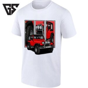 Red Jeep Wrangler Off-Road Vehicle 4×4 T-Shirt