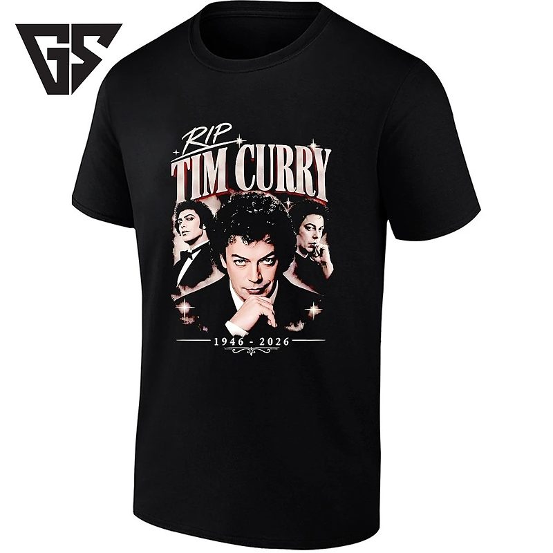 Rip Tim Curry 1946 2026 Rocky Horror Picture Show T-Shirt Rip Tim Curry 1946 2026 Rocky Horror Picture Show T-Shirt