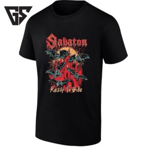 Sabaton Ready To Bite Heavy Metal Band Vampire T-Shirt