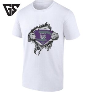 Sacramento Kings Superman Logo NBA Basketball T-Shirt