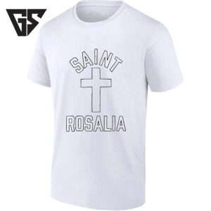 Saint Rosalia Religious Cross Christian T-Shirt