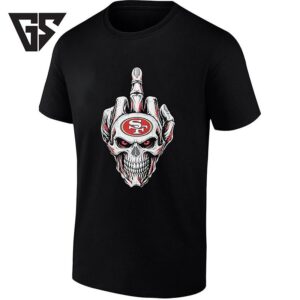 San Francisco 49ers Skull Middle Finger T-Shirt