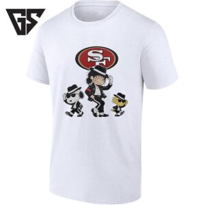 San Francisco 49ers X Charlie Browns With Snoopy And Woodstock Pop Rock Style T-Shirt
