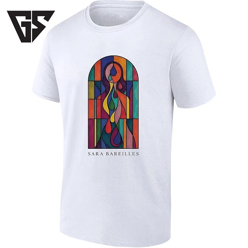 Sara Bareilles Stained Glass Art Singer Songwriter T-Shirt Sara Bareilles Stained Glass Art Singer Songwriter T-Shirt