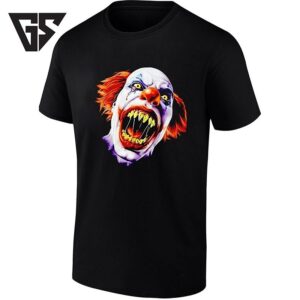 Scary Pennywise The Clown Portrait Horror T-Shirt
