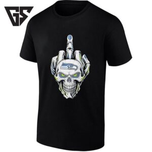 Seattle Seahawks Skull Middle Finger NFL T-Shirt