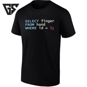 Select Finger From Hand Where Id Equal 3 Sql Query T-Shirt