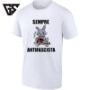 Sempre Antifascista Bunny With Chainsaw T-Shirt