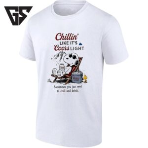 Snoopy Chillin’ Like It’s Coors Light Peanuts T-Shirt