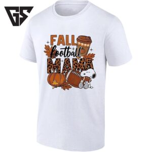 Snoopy Fall Football Mama Peanuts Autumn T-Shirt