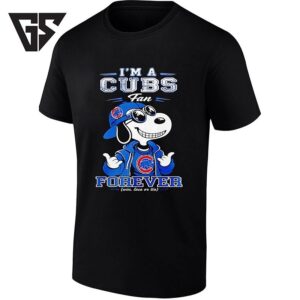 Snoopy I’m A Cubs Fan Forever Win Lose Or Tie T-Shirt